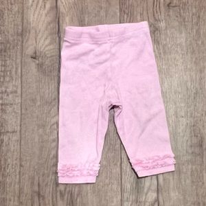 🦄$2 add on item🦄OR❤️5/$25❤️ GERBER | pink ruffle ankle leggings